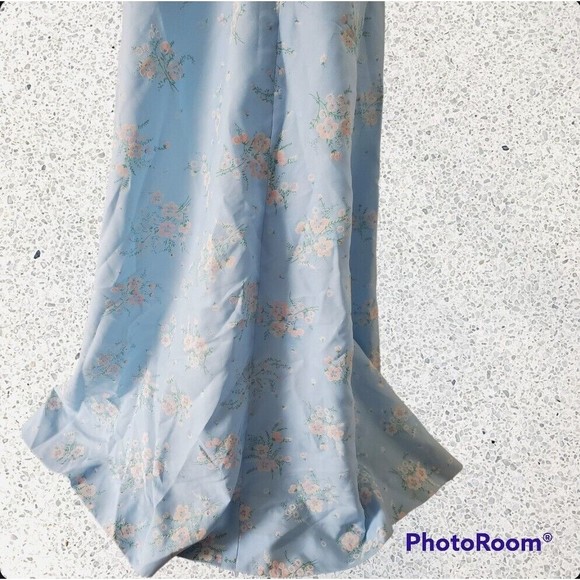 VTG Women's Size M/L Boho Hippie Handmade Floral Long Sleeve Maxi Dress … - Picture 9 of 9